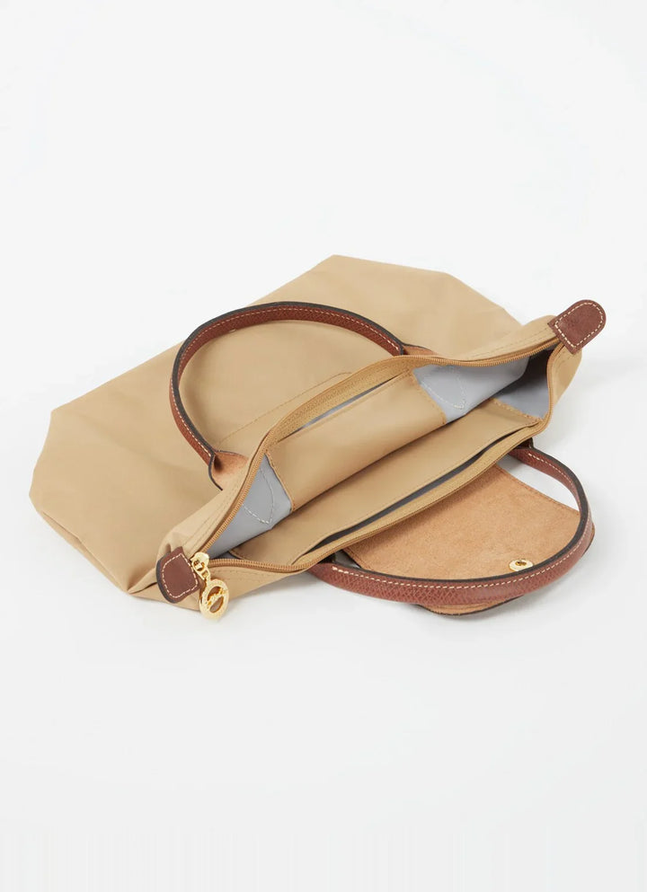 Longchamp Le Pliage Original handtas S met leren details