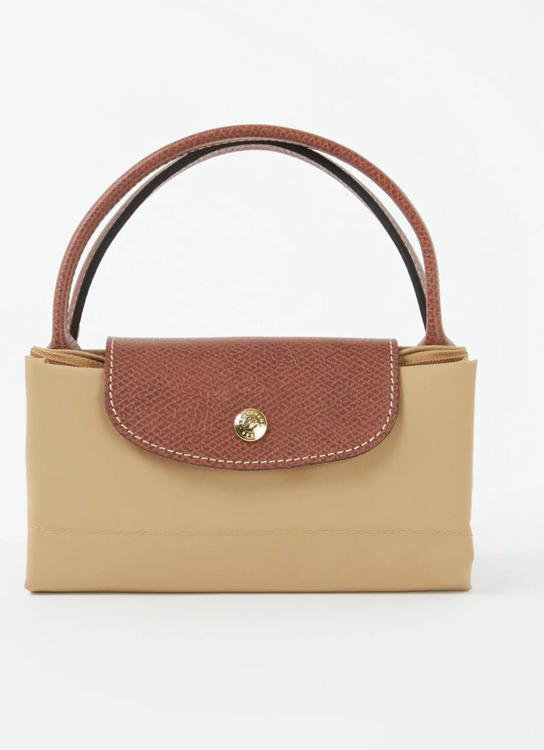 Longchamp Le Pliage Original handtas S met leren details