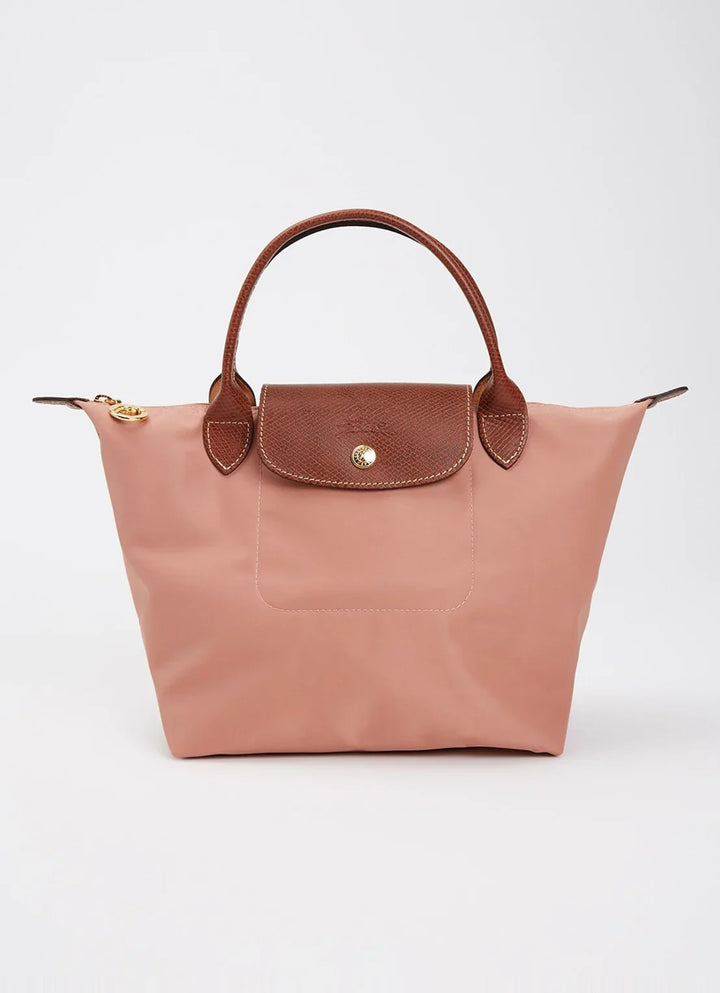 Longchamp Le Pliage Original handtas S met leren details