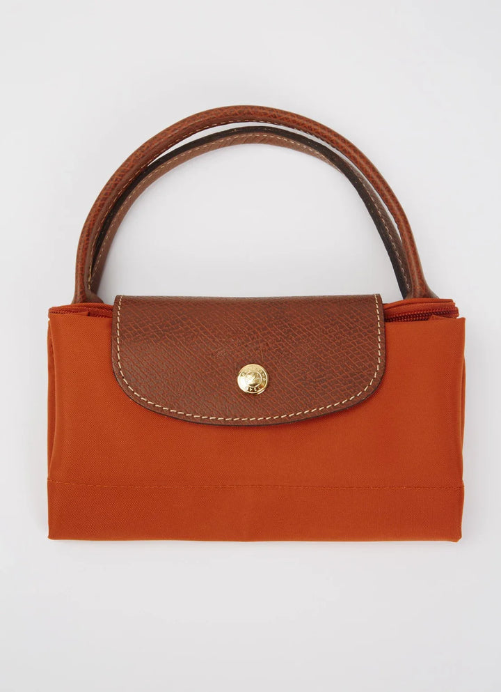 Longchamp Le Pliage Original handtas S met leren details