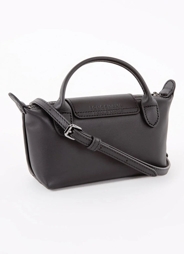 Longchamp Le Pliage Xtra handtas XS van leer met afneembare schouderriem