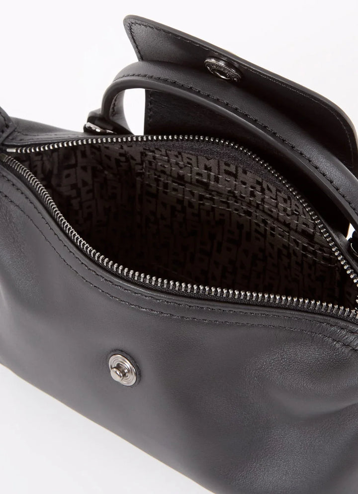 Longchamp Le Pliage Xtra handtas XS van leer met afneembare schouderriem