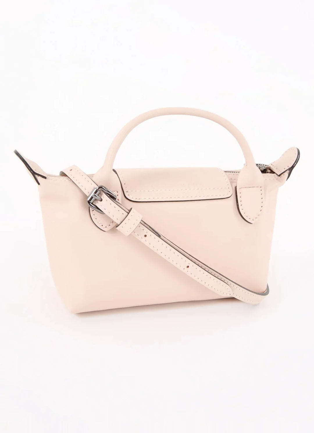 Longchamp Le Pliage Xtra handtas XS van leer met afneembare schouderriem