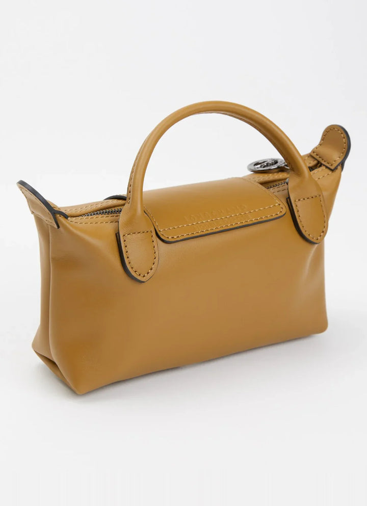 Longchamp Le Pliage Xtra handtas XS van leer met afneembare schouderriem