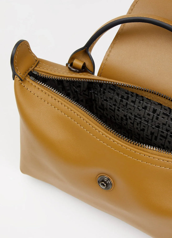 Longchamp Le Pliage Xtra handtas XS van leer met afneembare schouderriem
