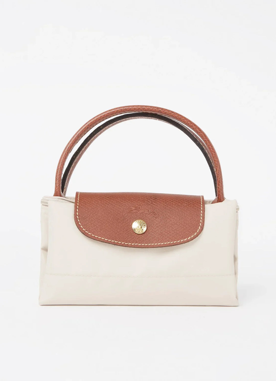 Longchamp Le Pliage Original handtas S met leren details