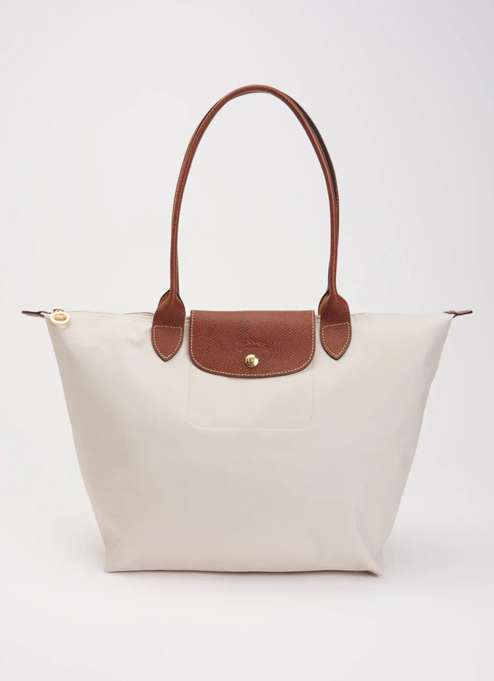 Longchamp Le Pliage Original schoudertas L met leren details