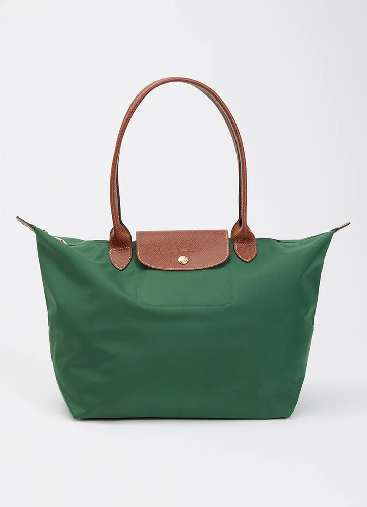 Longchamp Le Pliage Original schoudertas L met leren details