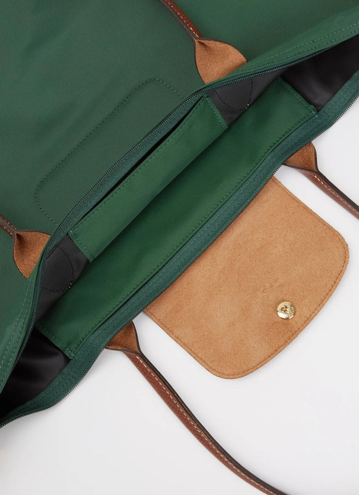 Longchamp Le Pliage Original schoudertas L met leren details