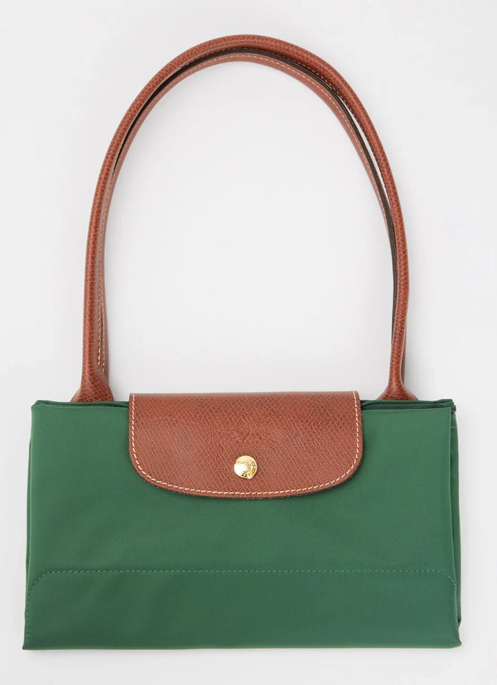 Longchamp Le Pliage Original schoudertas L met leren details