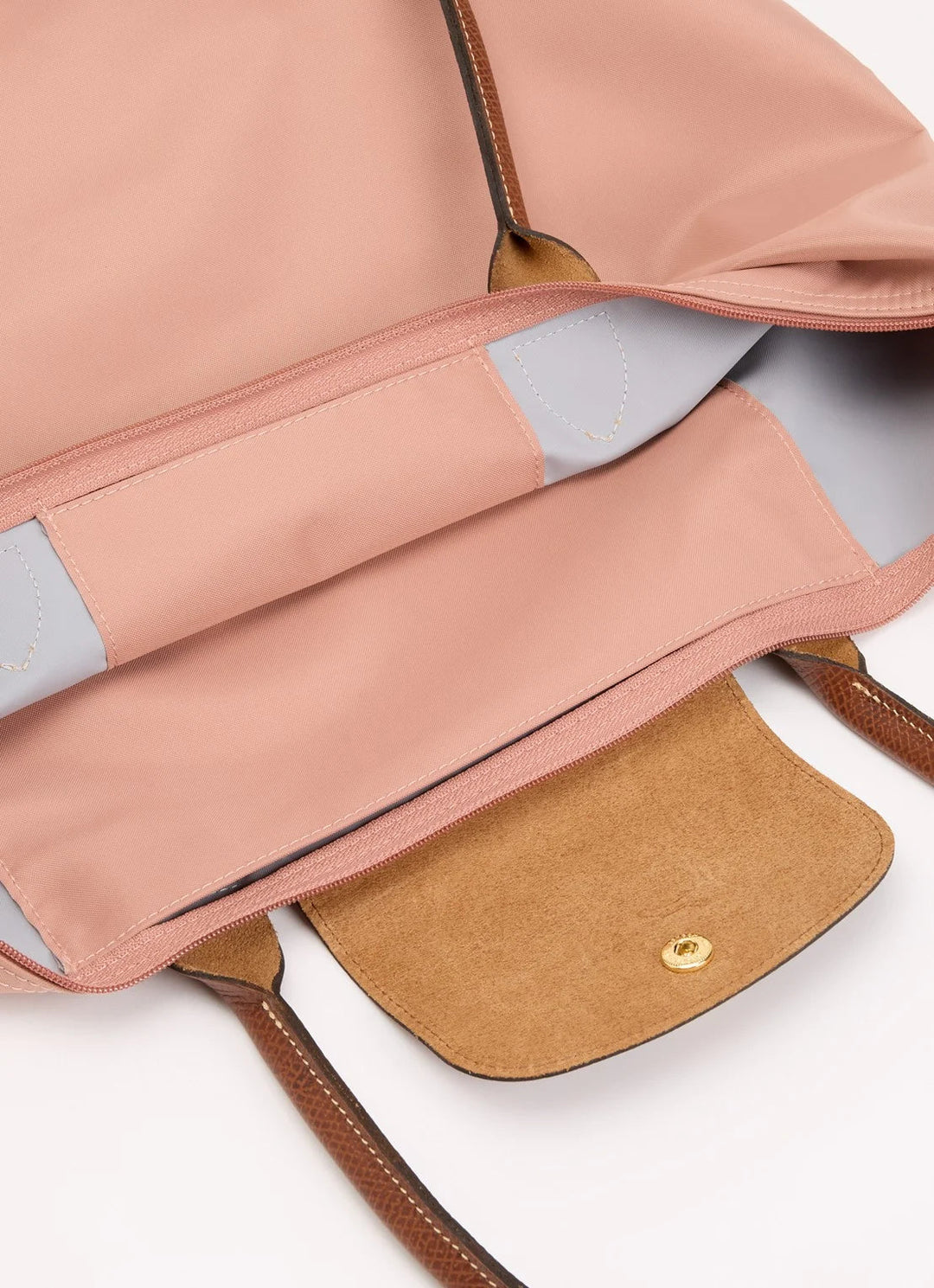 Longchamp Le Pliage Original schoudertas L met leren details