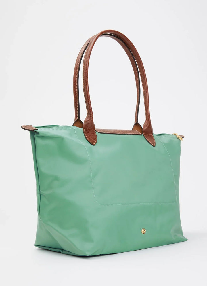 Longchamp Le Pliage Original schoudertas L met leren details