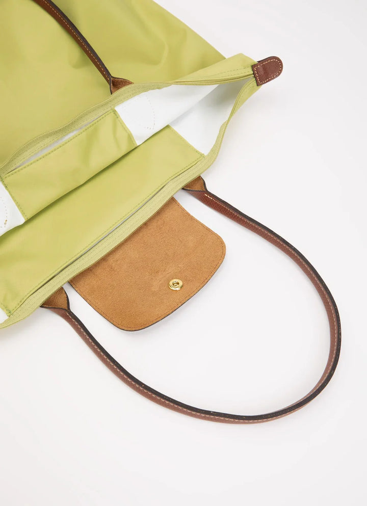 Longchamp Le Pliage Original schoudertas L met leren details