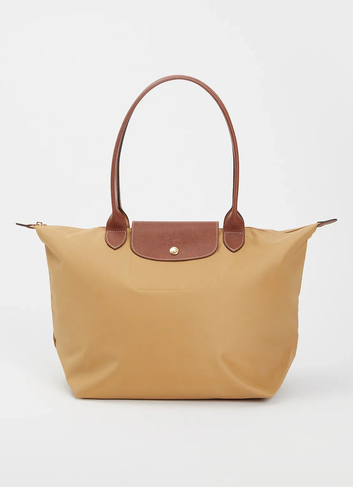 Longchamp Le Pliage Original schoudertas L met leren details