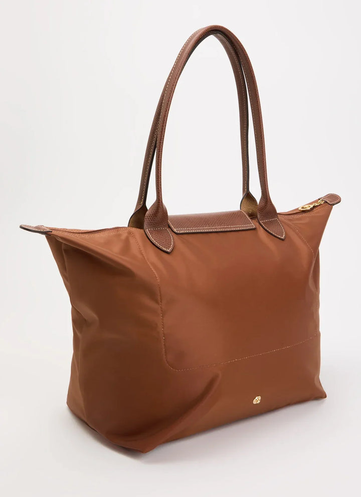 Longchamp Le Pliage Original schoudertas L met leren details