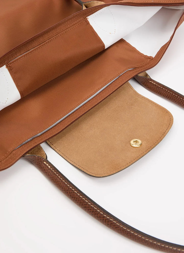 Longchamp Le Pliage Original schoudertas L met leren details