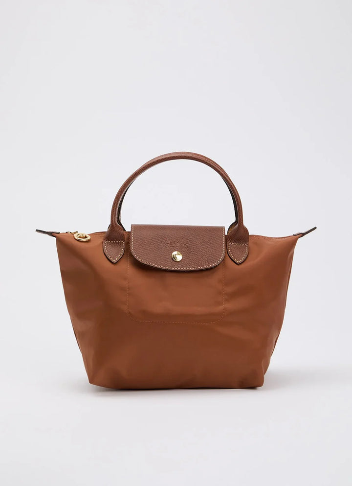 Longchamp Le Pliage Original handtas S met leren details
