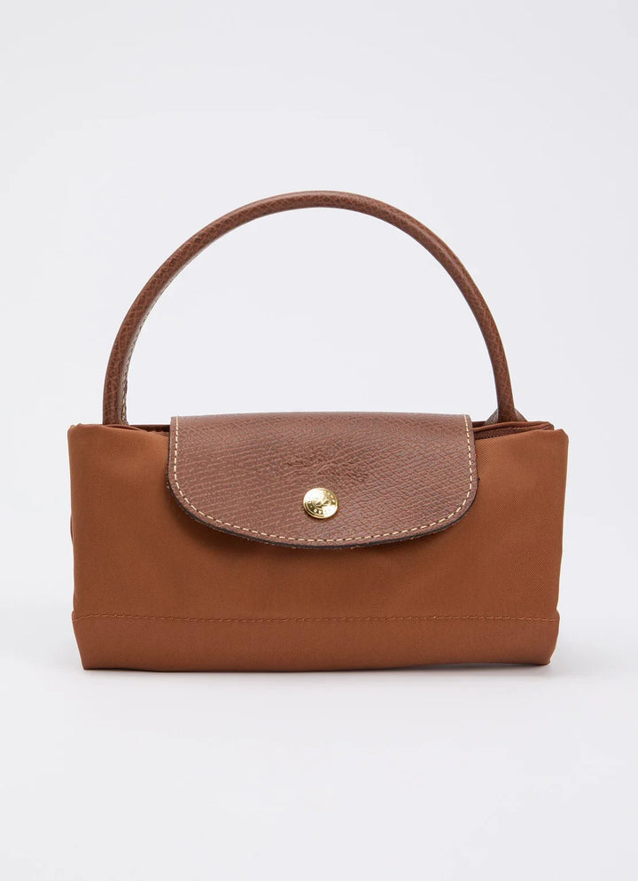 Longchamp Le Pliage Original handtas S met leren details