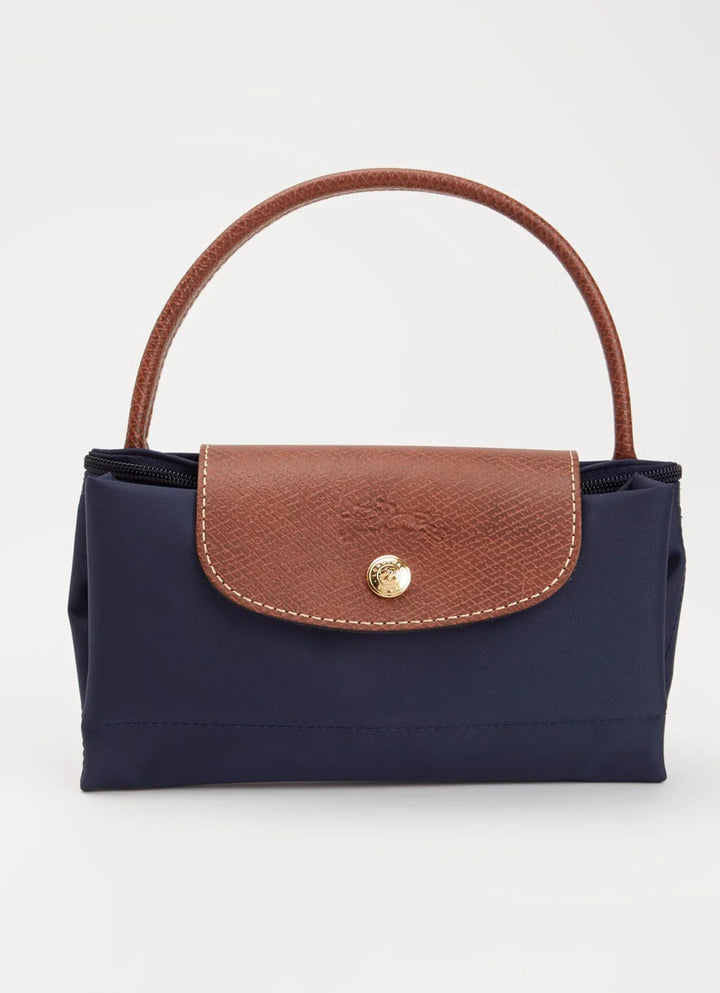 Longchamp Le Pliage Original handtas S met leren details