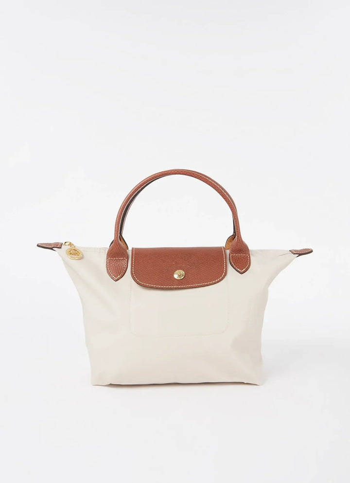 Longchamp Le Pliage Original handtas S met leren details